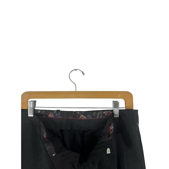 Tallia Pants Men's Black Bird Print Tonal Suit Dress SlimFit 32 NWT Quiet Luxury - Picture 11 of 12